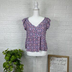 Women's M Loft blouse pink